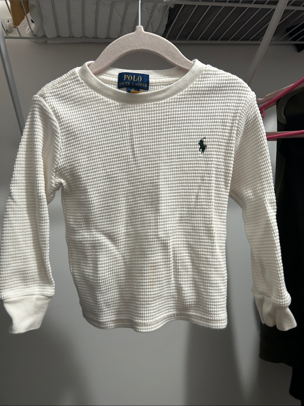 Polo by Ralph Lauren Kids White Waffle Long-Sleeve Thermal Top